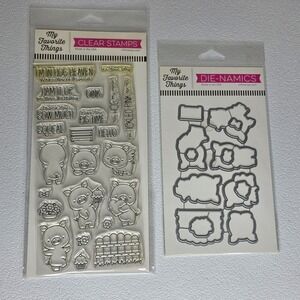 NEW My Favorite Things Hog Heaven Stamp Die Set BB-35 MFT-912 Pigs Crafting
